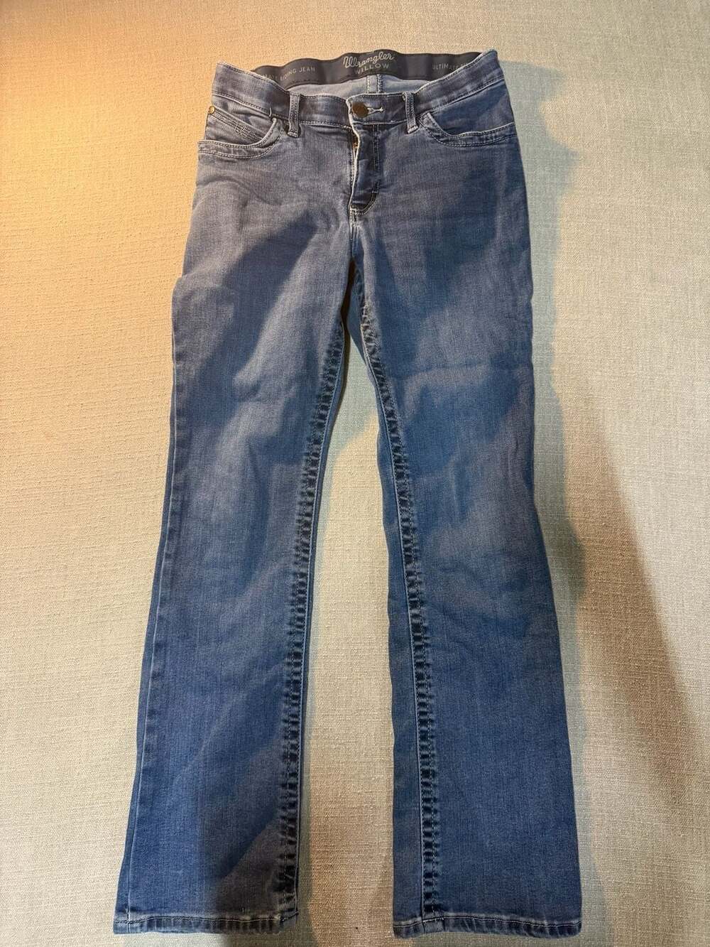 Wrangler Willow Ultimate Riding Jean Women Blue Denim Bootcut Jeans